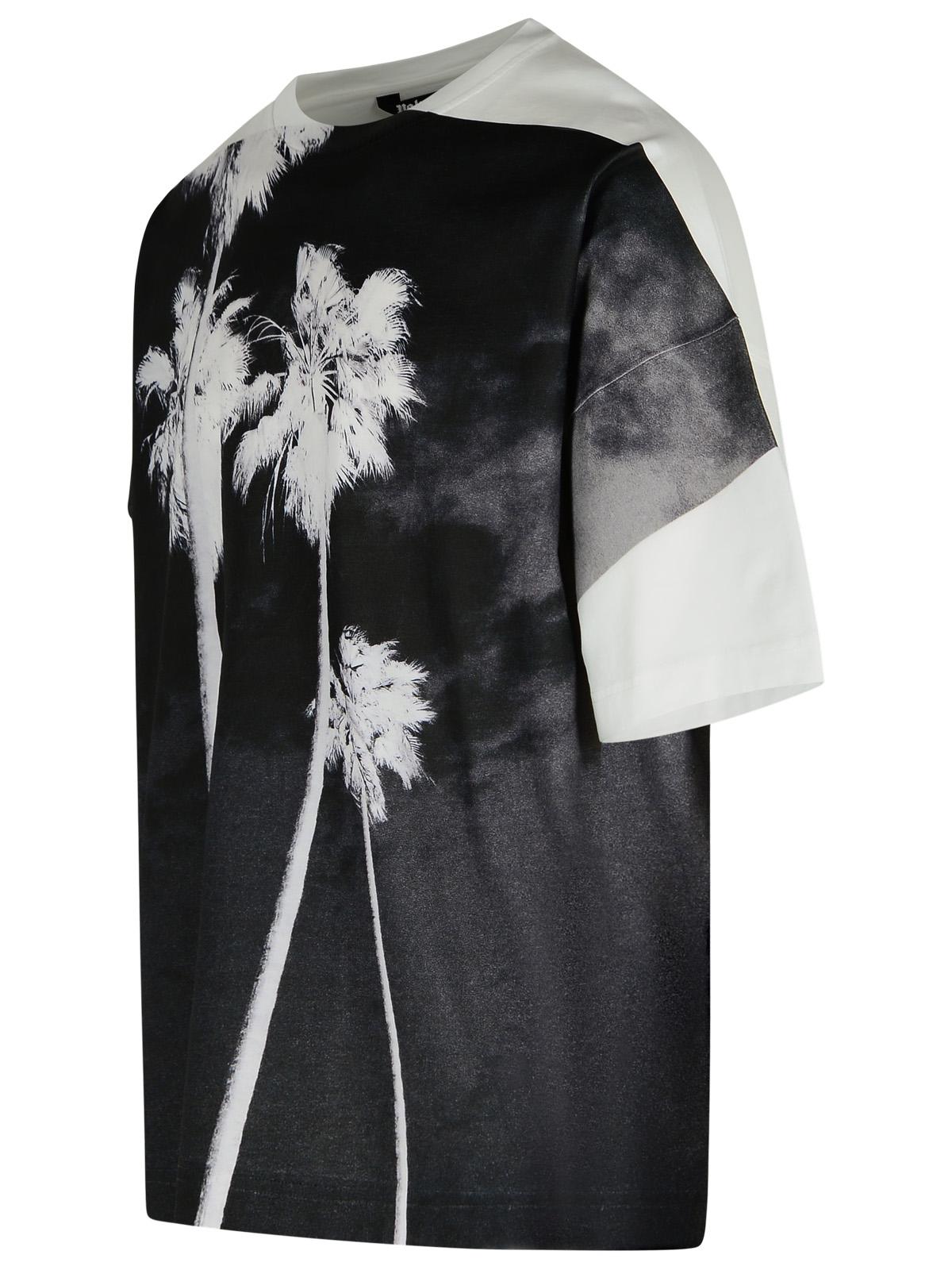 Palm Angels 'Dec. Palm Culture' White Cotton T-Shirt Men