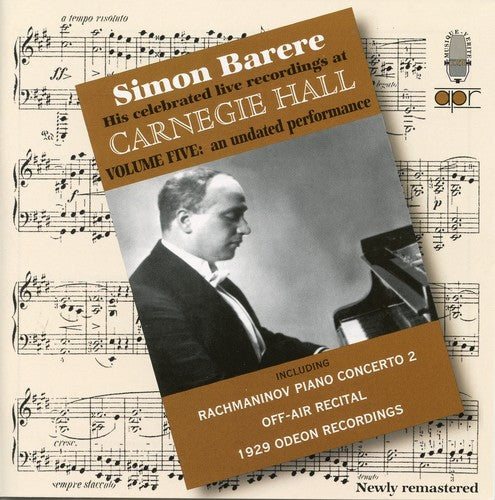 Simon Barere - Live at Carnegie Hall-Vol. 5 [CD]