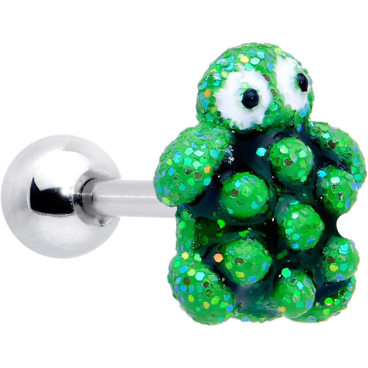 16G 1/4 Texture Turtle Cartilage Tragus Earring