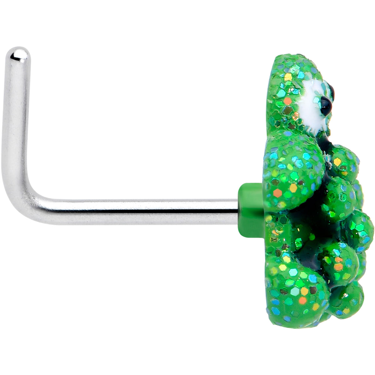 20G 7mm Texture Turtle L Shape Nose Ring