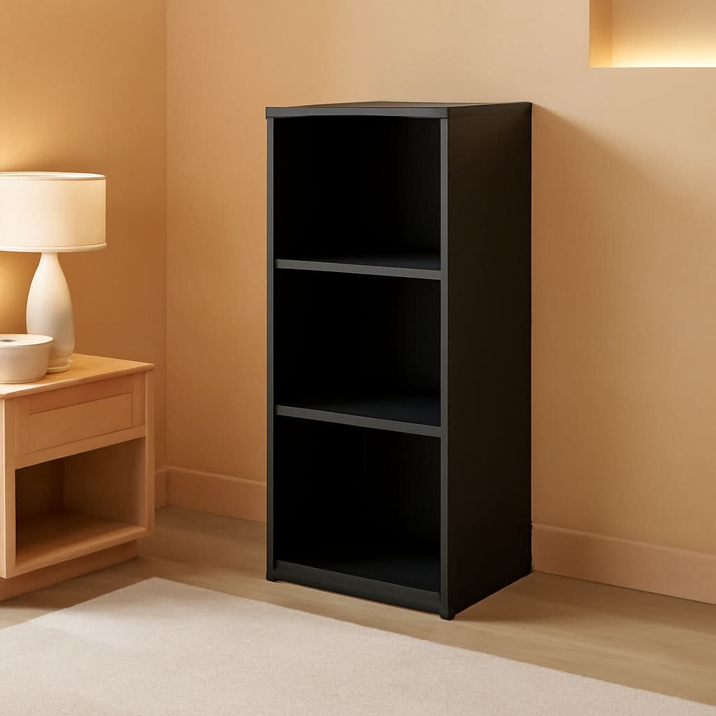 Pasir Open Shelf Bookcase Blackwood No Tool Assembly