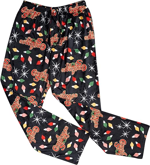 Brushed Fleece Holiday Lights PJs Lounge Pants Unisex Pajamas