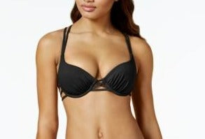 Sundazed Womens Harper Underwire Cut-Out Bikini Swim Top, Size 32B-C