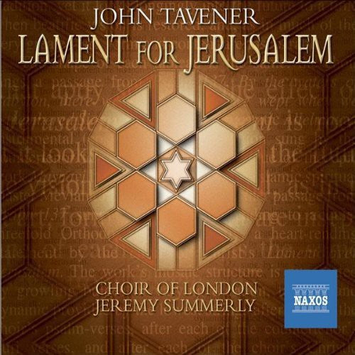 Jeremy Summerly - Lament for Jerusalem [CD]