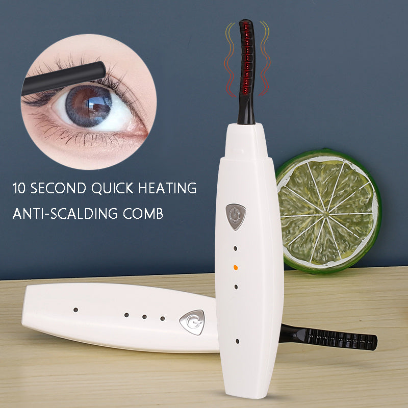 Electric Heated Eyelash Curler USB Rechargeable Eyelashes Curler Quick
