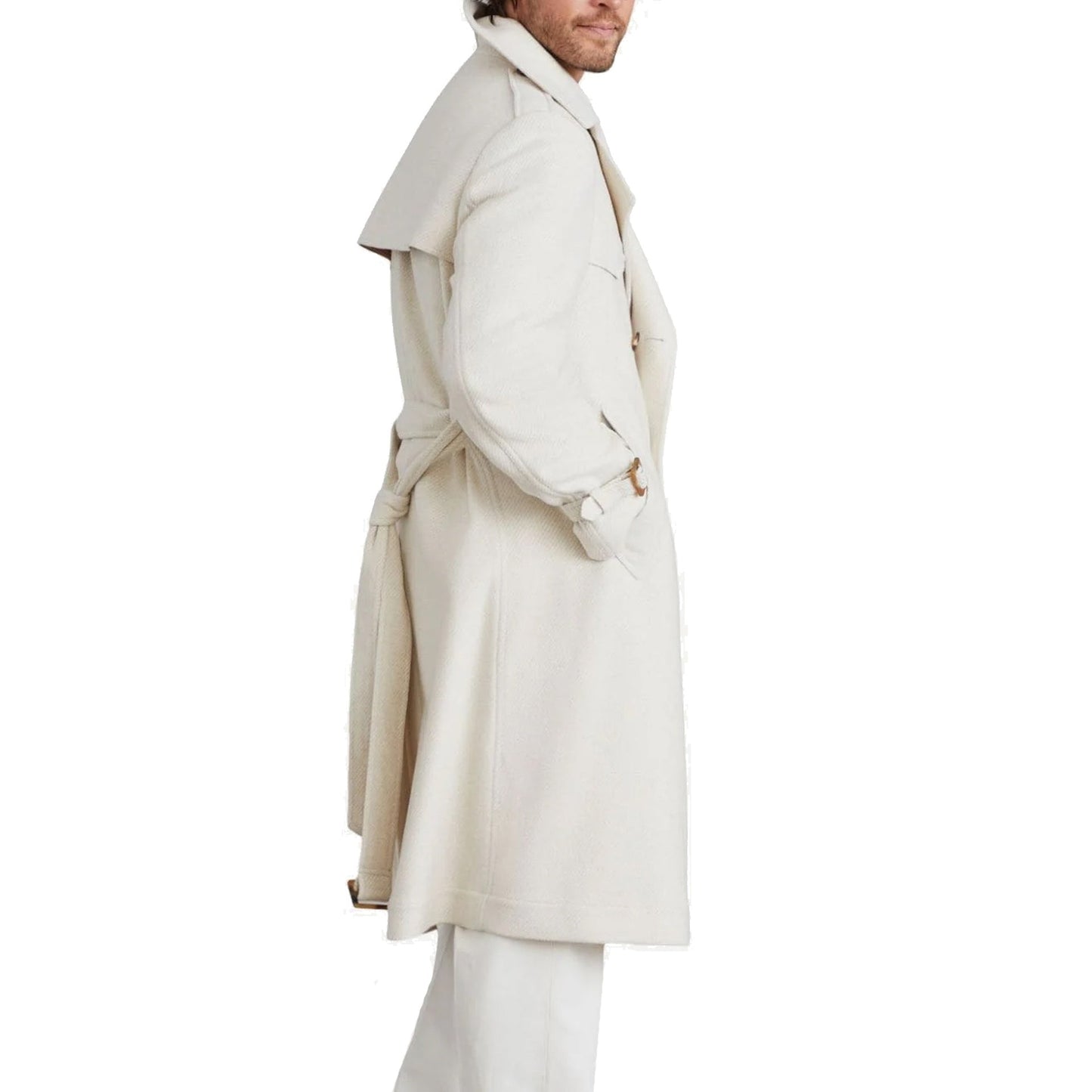 Brunello Cucinelli Wool Trench Coat Men