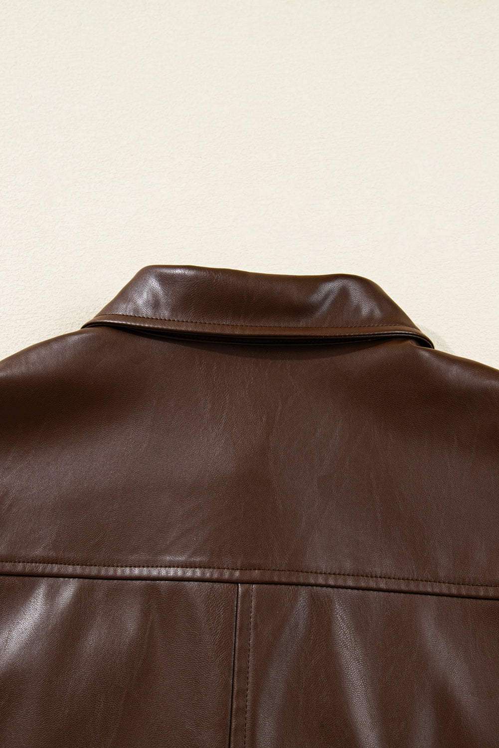 Mila Drawstring Hem Leather Jacket