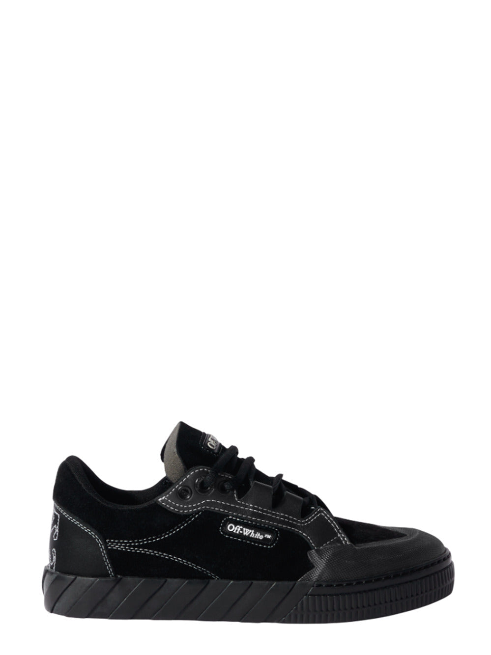 Off White Men Black 779 Vulcanized Leather Sneakers