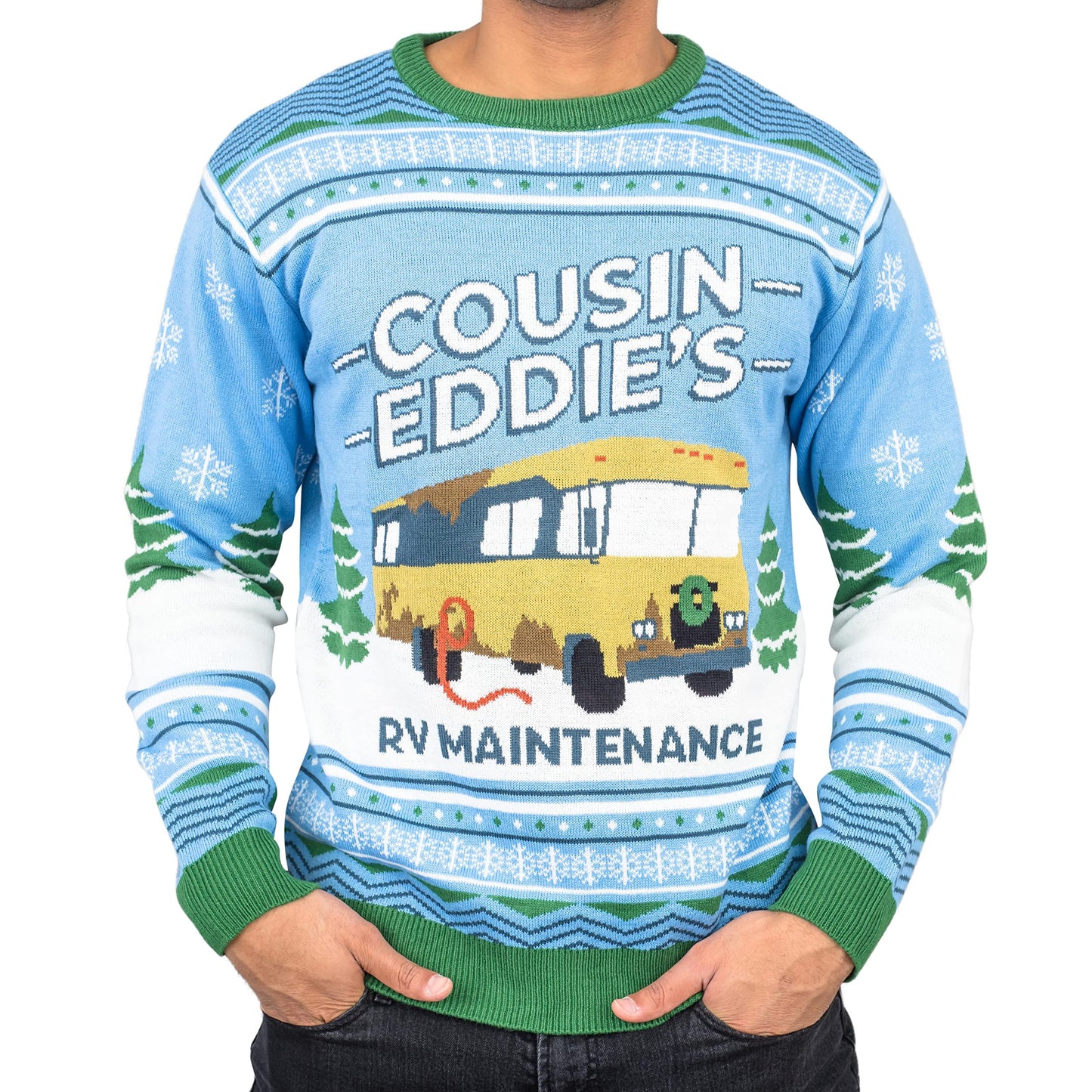 National Lampoon Christmas Vacation Blue Eddies Ugly Christmas Sweater