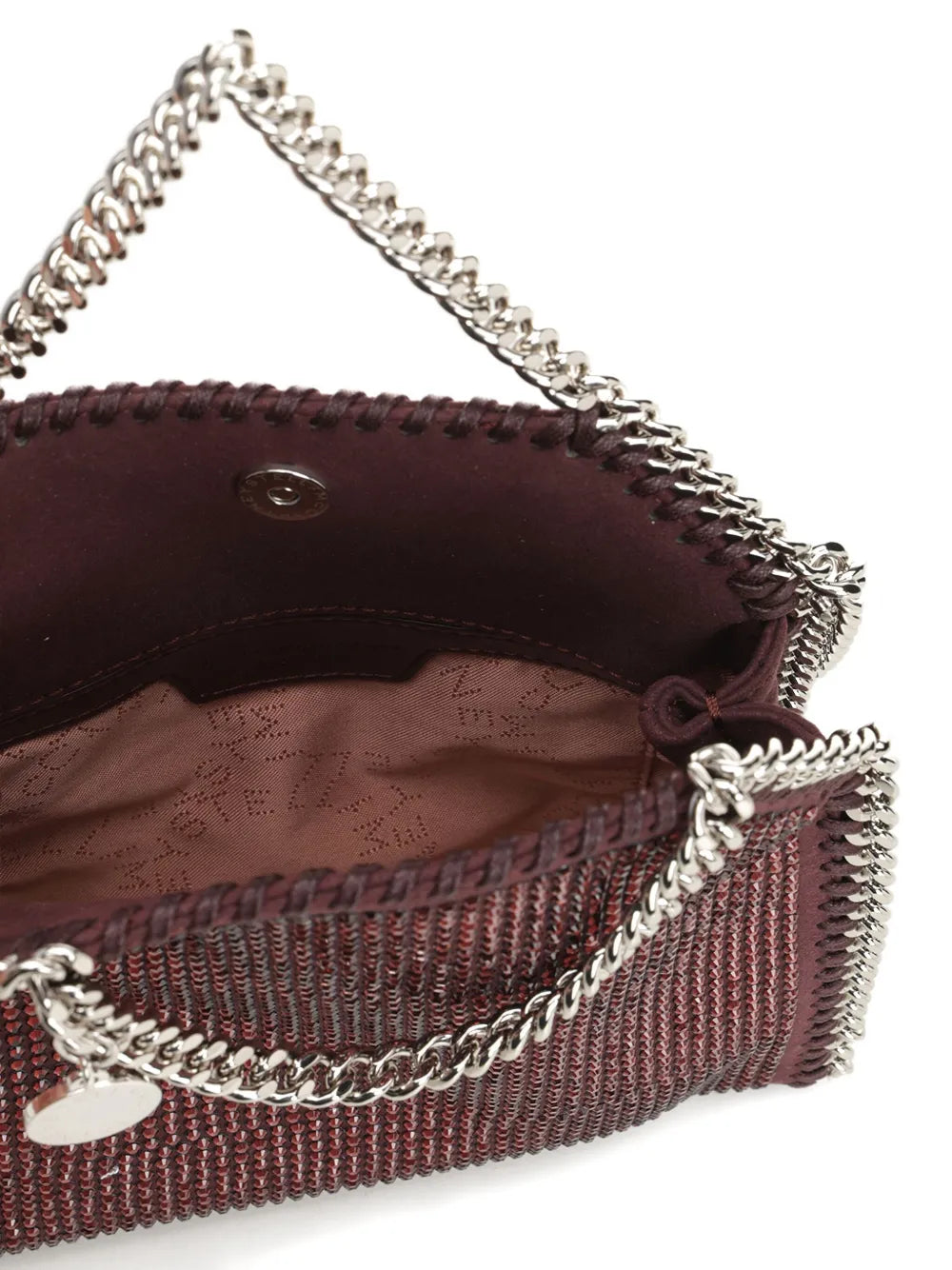 Stella Mccartney Women Falabella Tiny Hotfix Crystals On Alter Suede