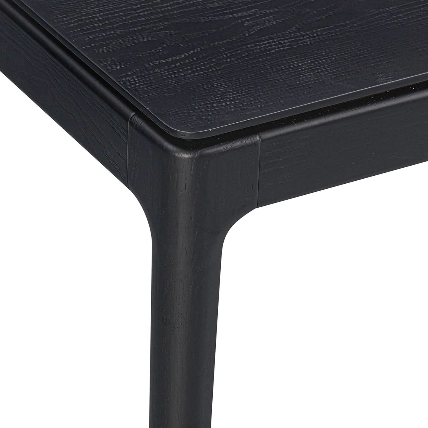 Mingle 55 Inch Modern Rectangular Dinner Table Burnt Black