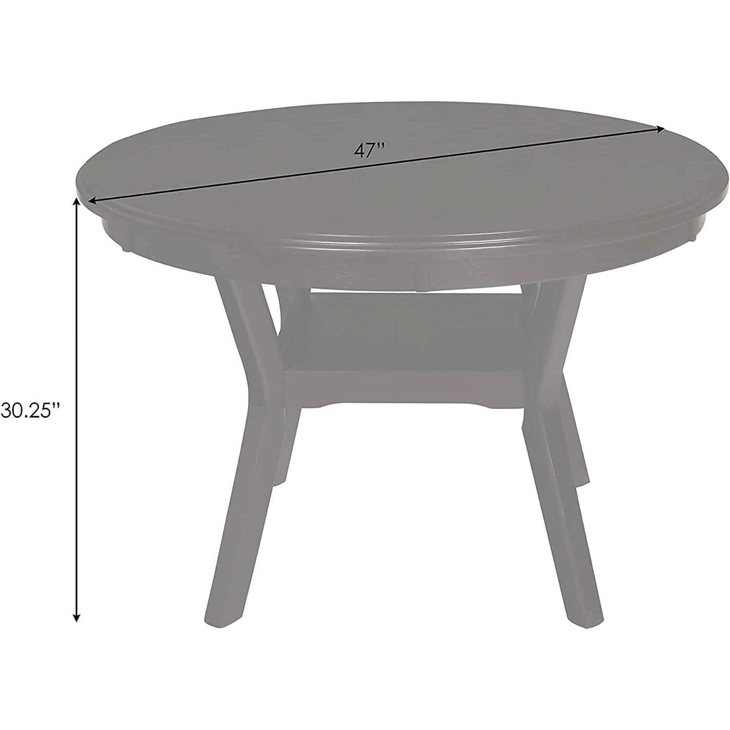 Gray 5 Piece Dining Table Set With 4 Chairs For Kitchen