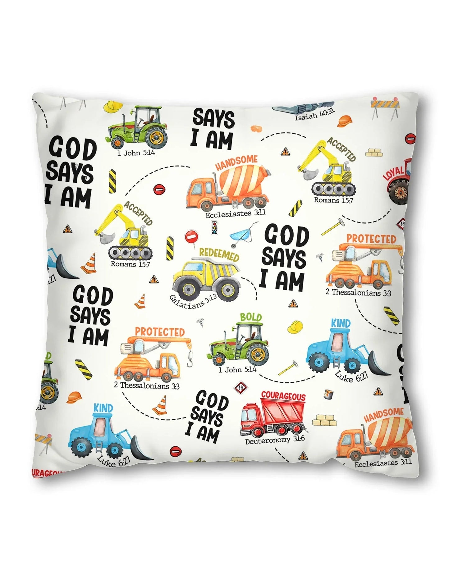 God Says I Am Boy Bamboo Pillow Case