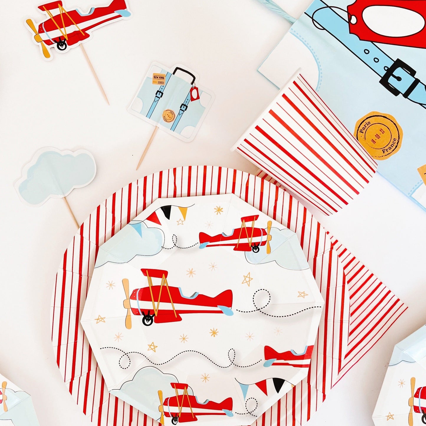 Airplane Small Plates (Set of 8)