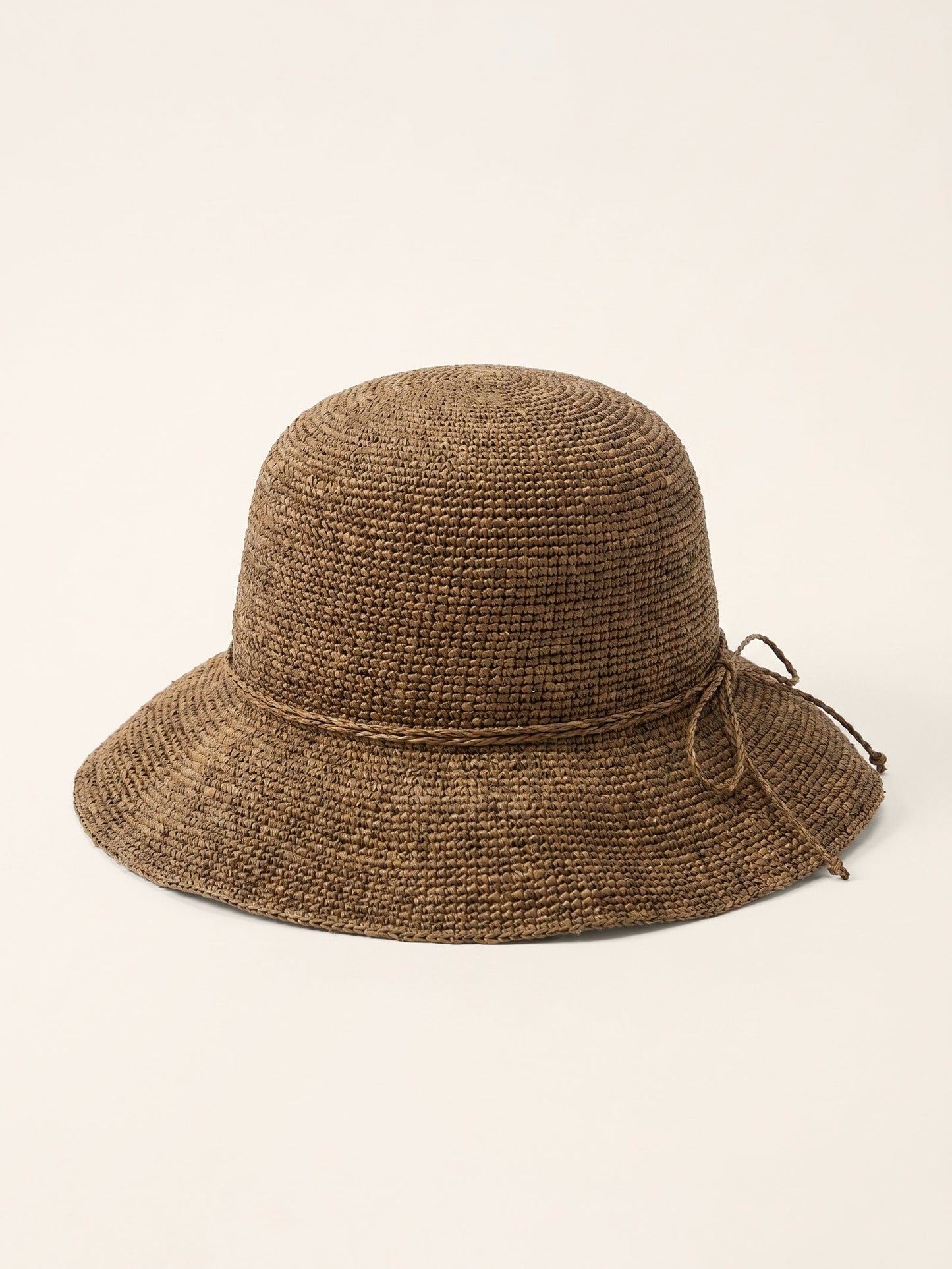 Handwoven Raffia Wide-Brim Sun Hat With Removable Bow