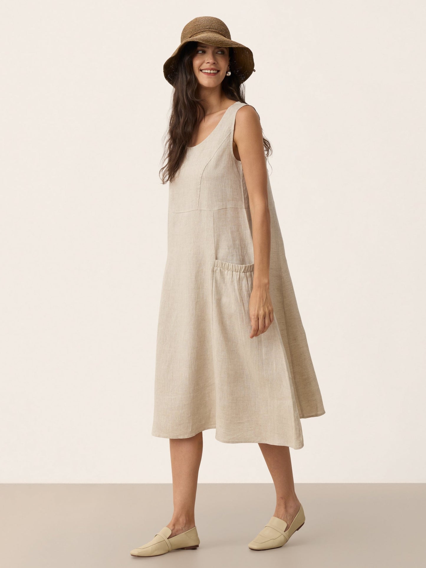 Handwoven Raffia Wide-Brim Sun Hat With Removable Bow