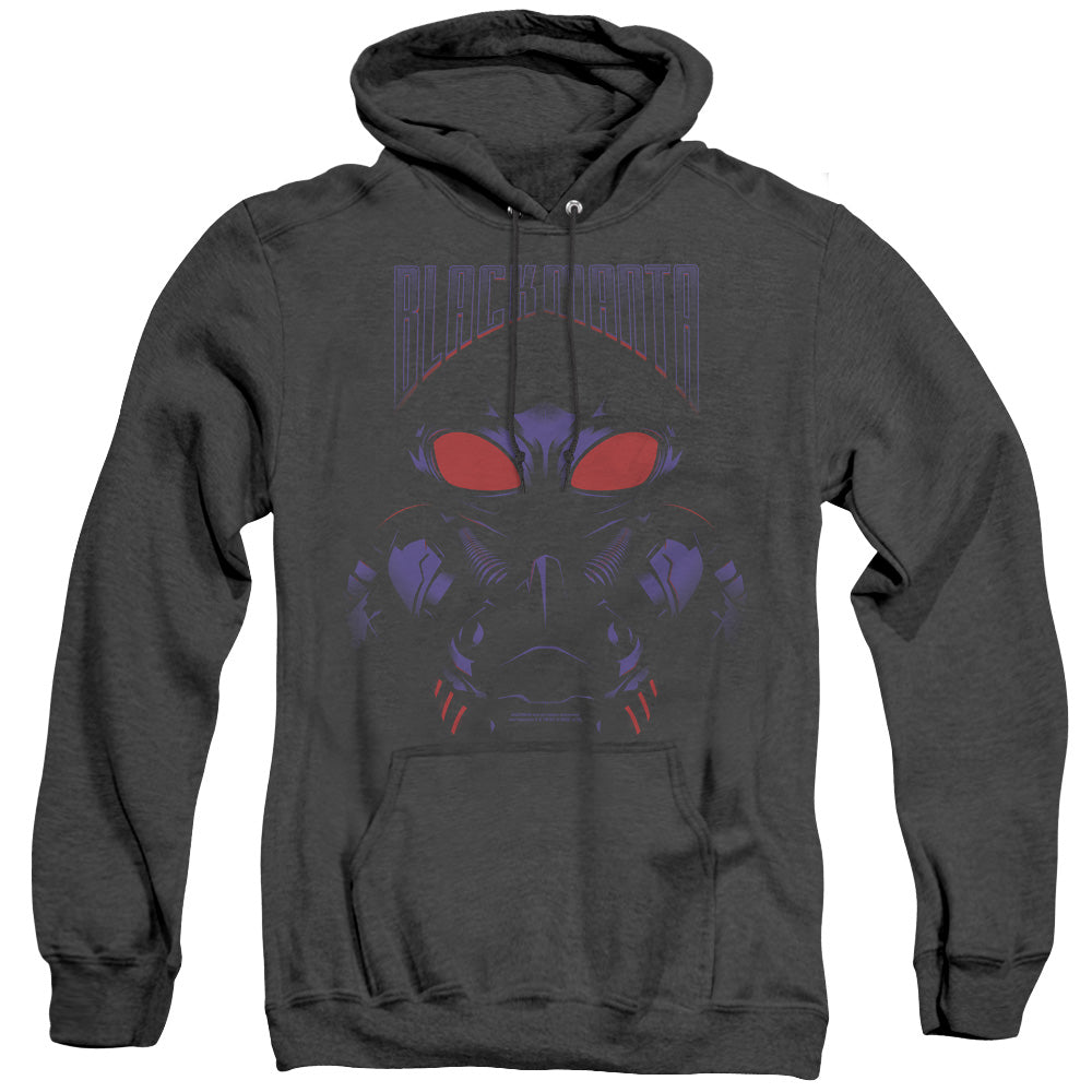 Aquaman Movie Black Manta Mens Heather Hoodie Black Officially Licensed