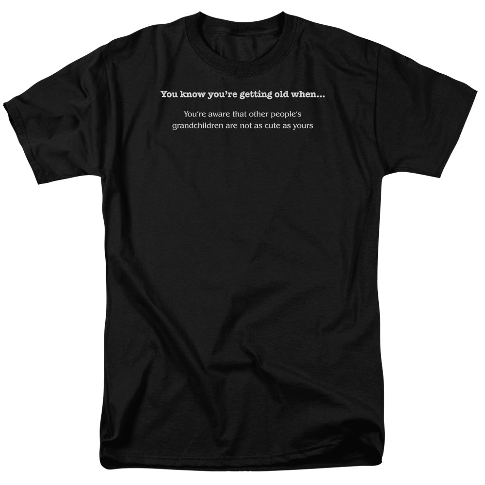 Getting Old Grandchildren Mens T Shirt Black Officially Licensed