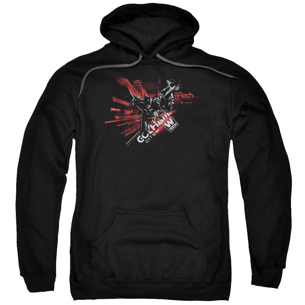 Batman Arkham Knight Ak Tech Mens Hoodie Black Officially Licensed