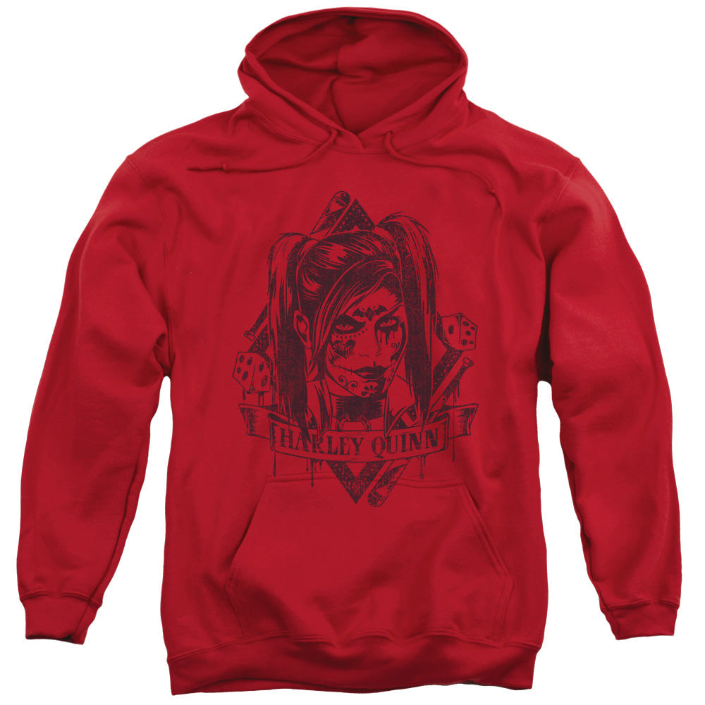 Batman Arkham Knight Diamond Mens Hoodie Red Officially Licensed