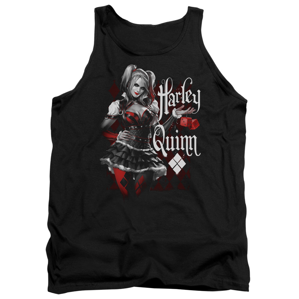 Batman Arkham Knight Dice Mens Tank Top Shirt Black Officially Licensed