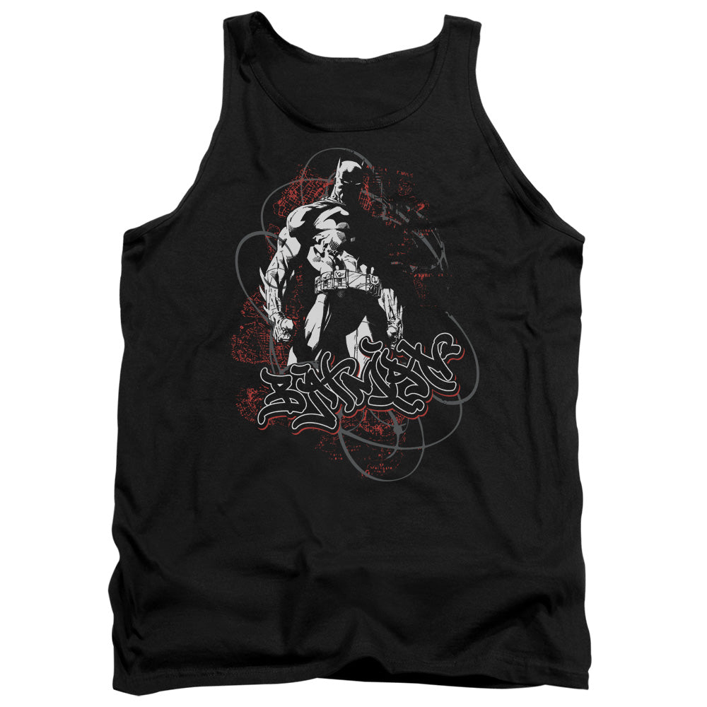 Batman Urban Gotham Mens Tank Top Shirt Black Officially Licensed