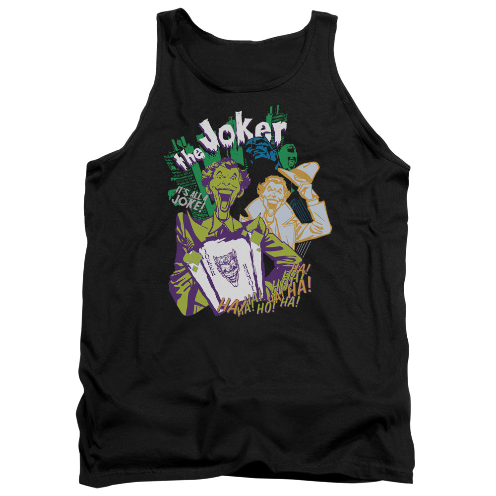 Batman Its All A Joke 2 Mens Tank Top Shirt Black Officially Licensed