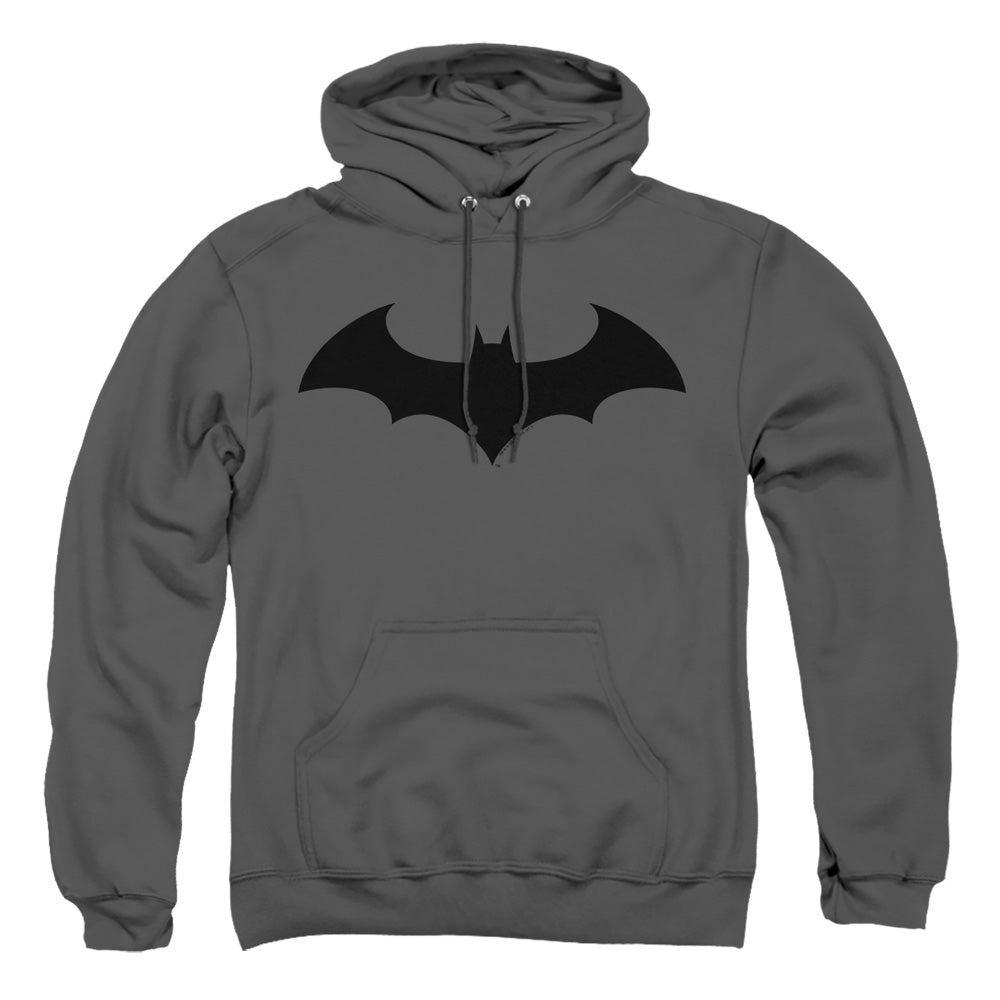 Batman Hush Logo Mens Hoodie Charcoal Officially Licensed