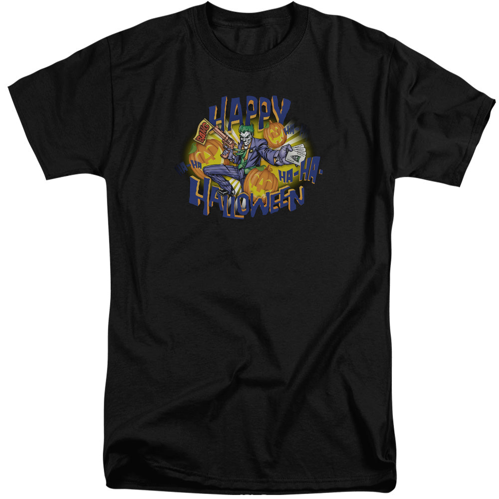 Batman Ha Ha Halloween Mens Tall T Shirt Black Officially Licensed