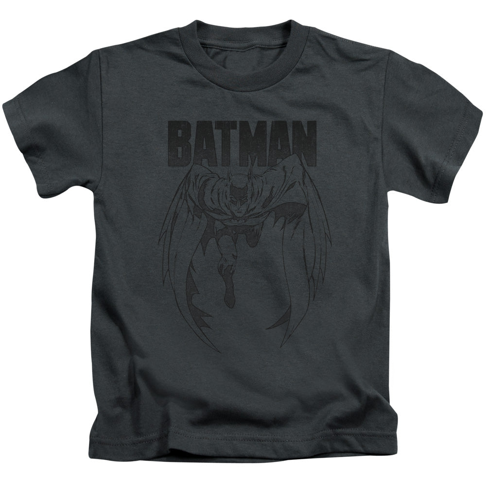Batman Grey Noise Juvenile Kids Youth T Shirt Charcoal Officially Licensed
