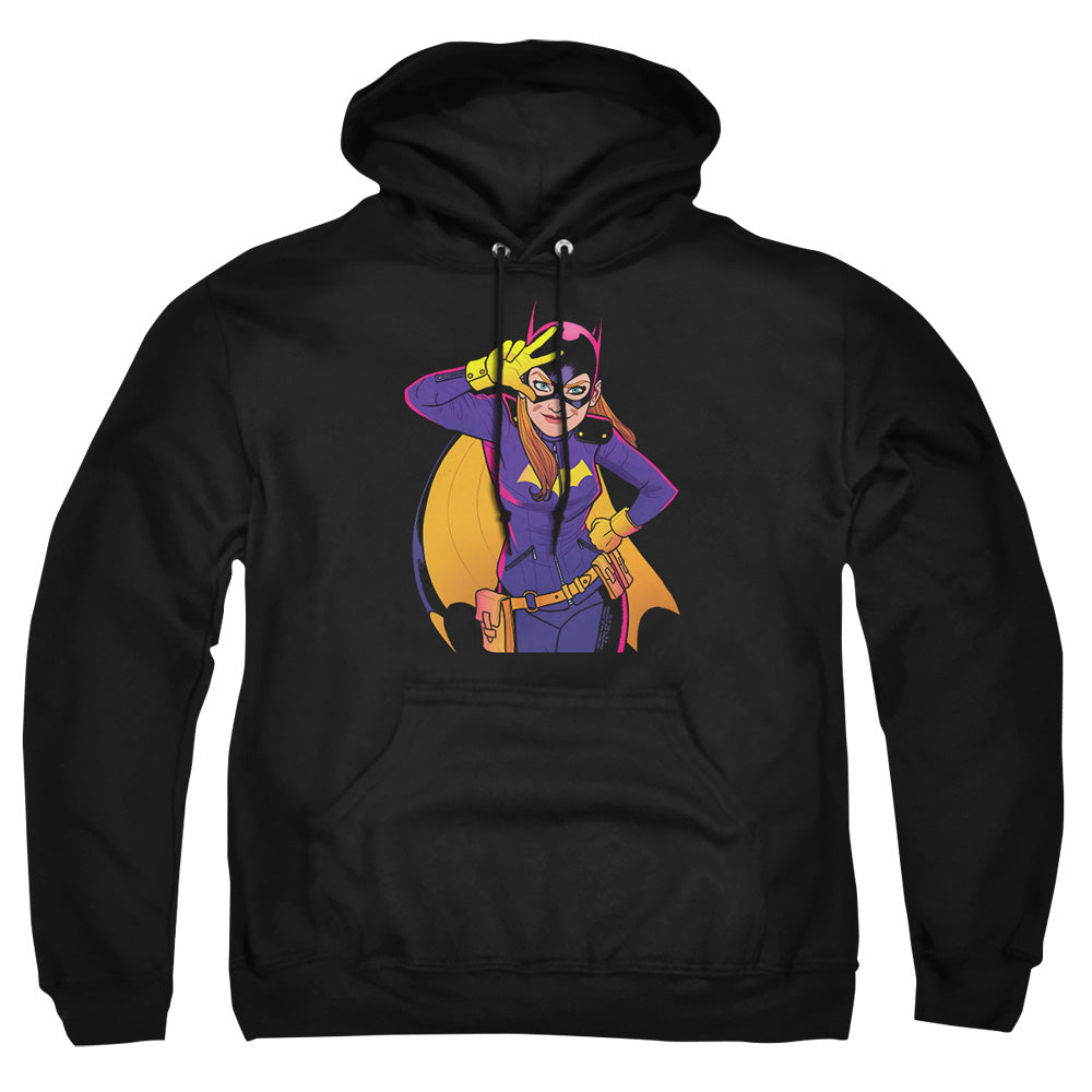 Batman Batgirl Moves Mens Hoodie Black Officially Licensed