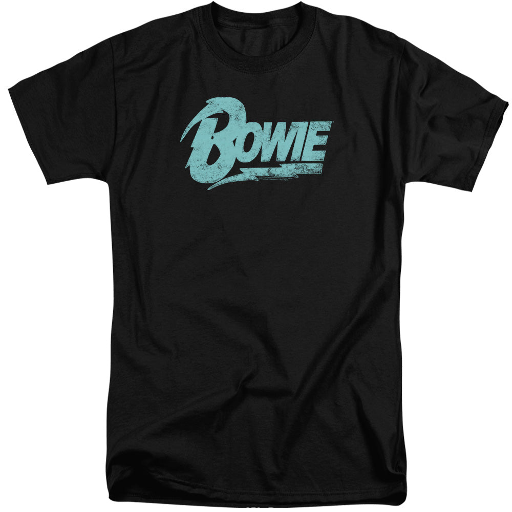 David Bowie Logo Mens Tall T Shirt Black