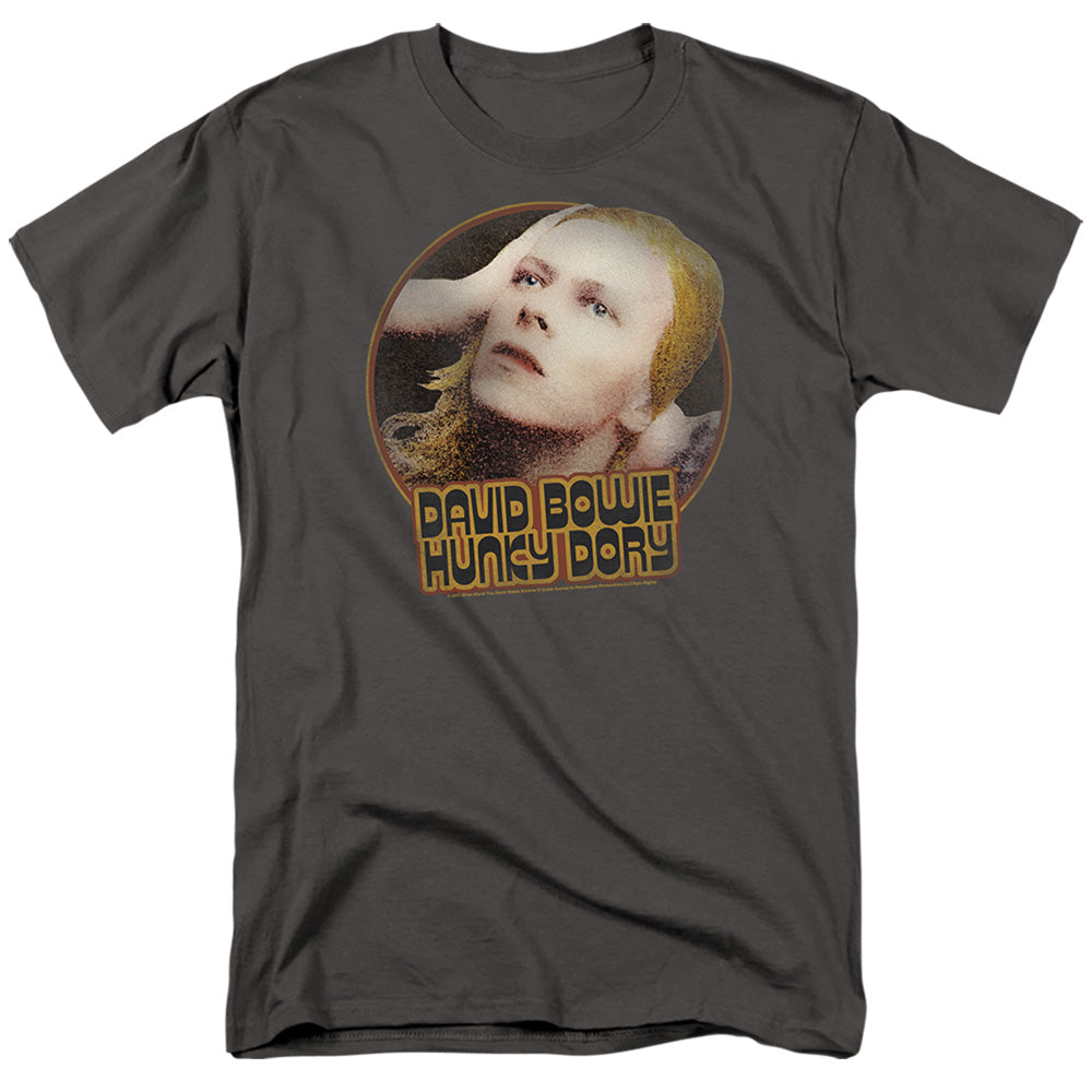 David Bowie Hunky Dory Circle Mens T Shirt Charcoal Officially Licensed