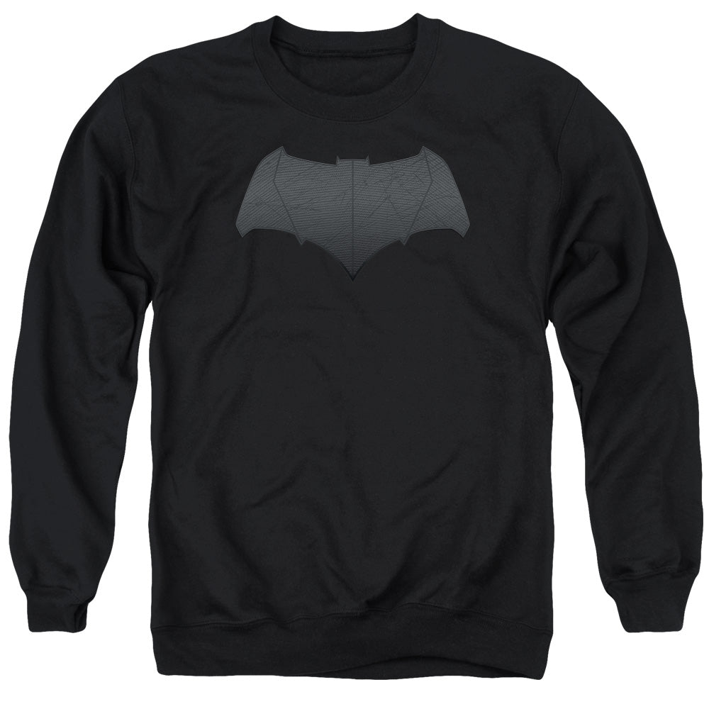 Batman V Superman Batman Logo Mens Crewneck Sweatshirt Black Officially Licensed