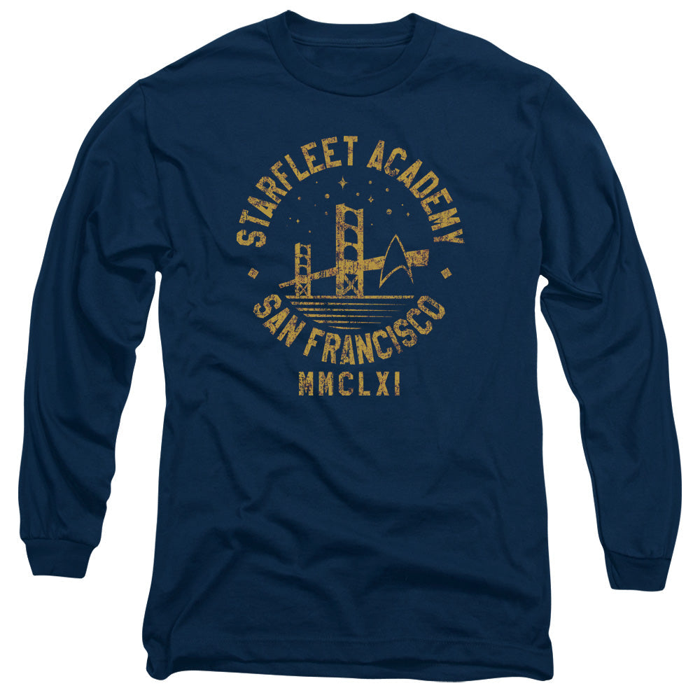 Star Trek Collegiate Bridge Mens Long Sleeve Shirt Navy Officially Licensed Officially Licensed