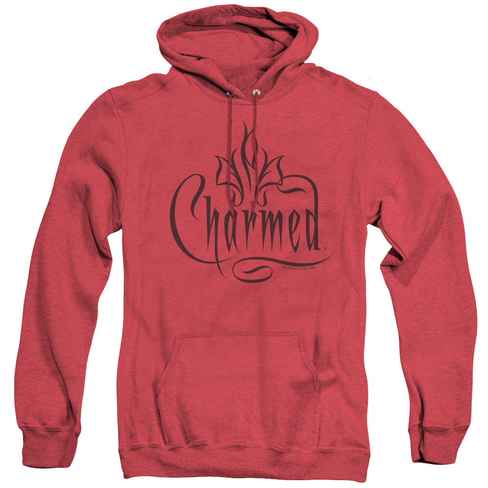 Charmed Charmed Logo Heather Mens Hoodie Red Officially Licensed