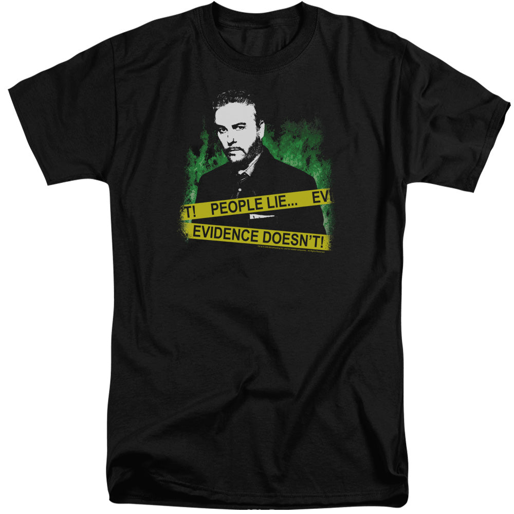 Csi People Lie Mens Tall T Shirt Black Officially Licensed