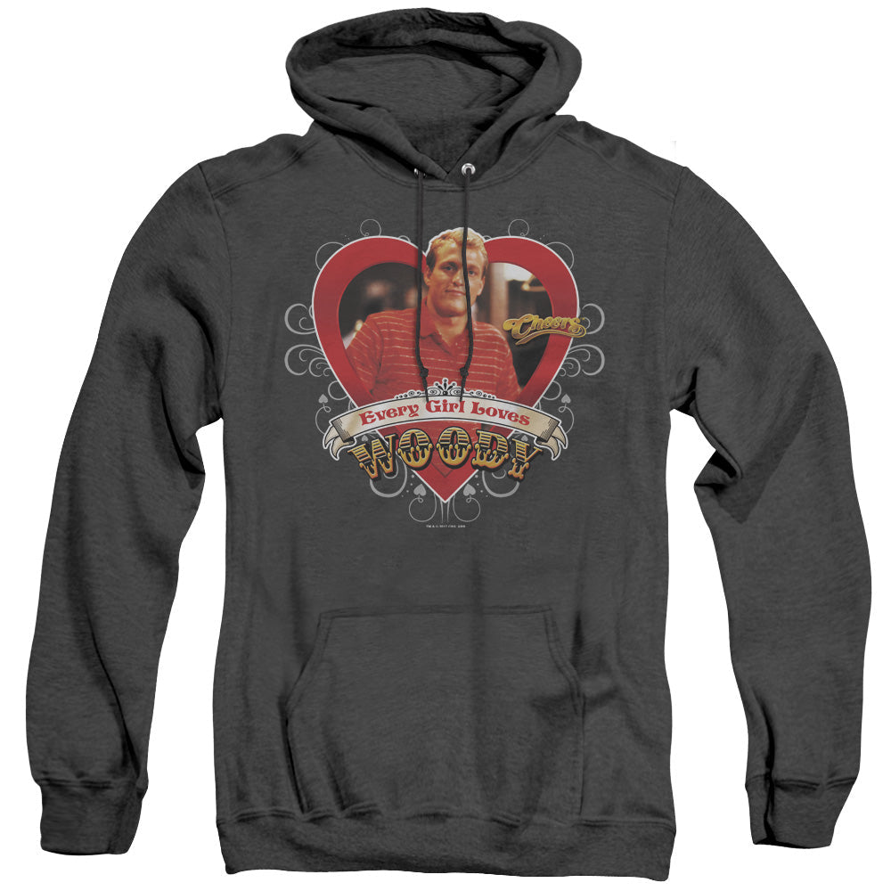 Cheers Woody Heather Mens Hoodie Black Officially Licensed