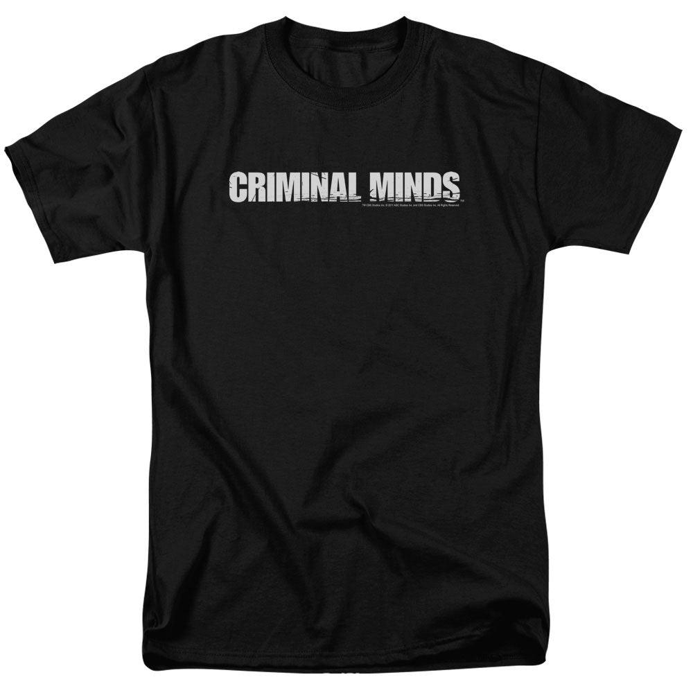 Criminal Minds Logo Mens T Shirt Black Officially Licensed