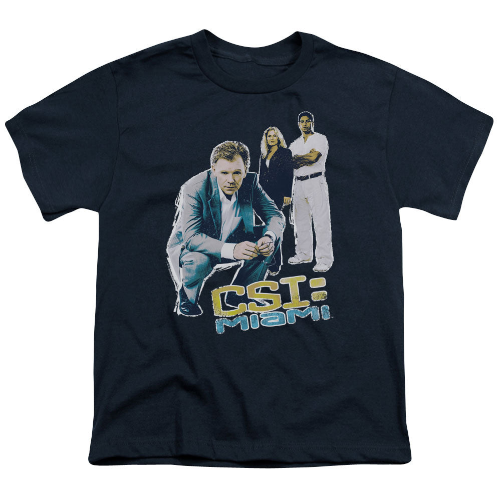 Csi Miami Perspective Kids Youth T Shirt Navy Officially Licensed