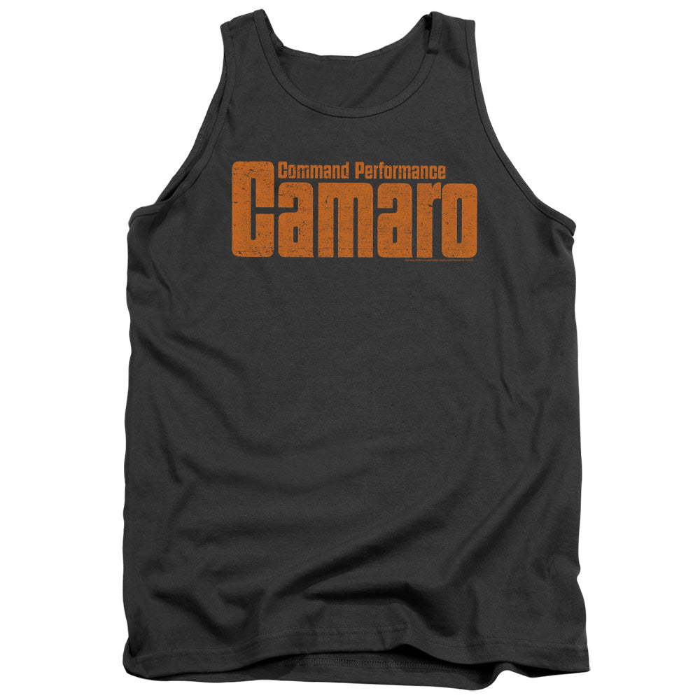 Chevrolet Command Performance Mens Tank Top Shirt Charcoal Officially Licensed