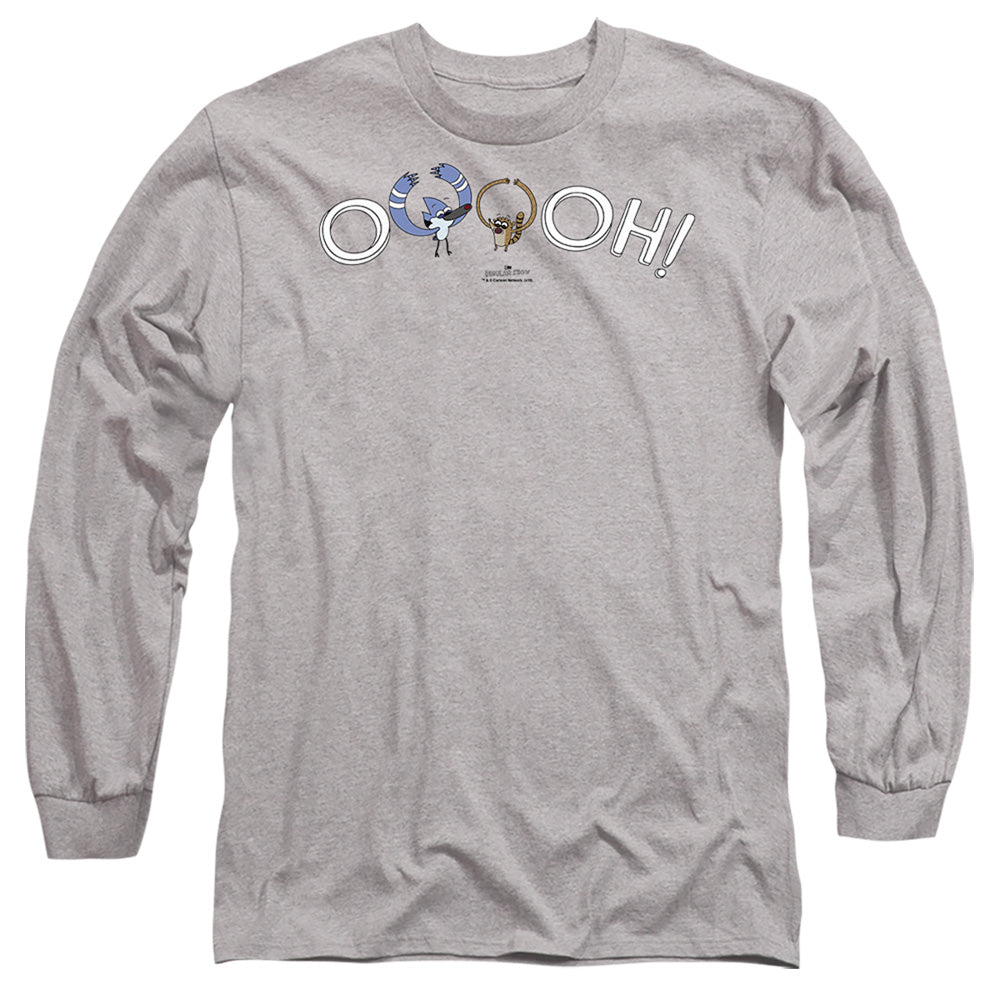The Regular Show Ooooh- L S Adult 18 1 -Athletic Heather