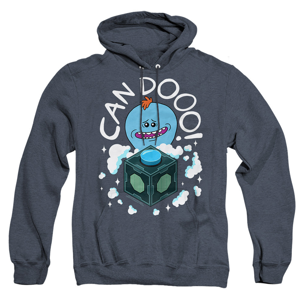 Rick And Morty Can Do Mens Heather Hoodie Navy Officially Licensed