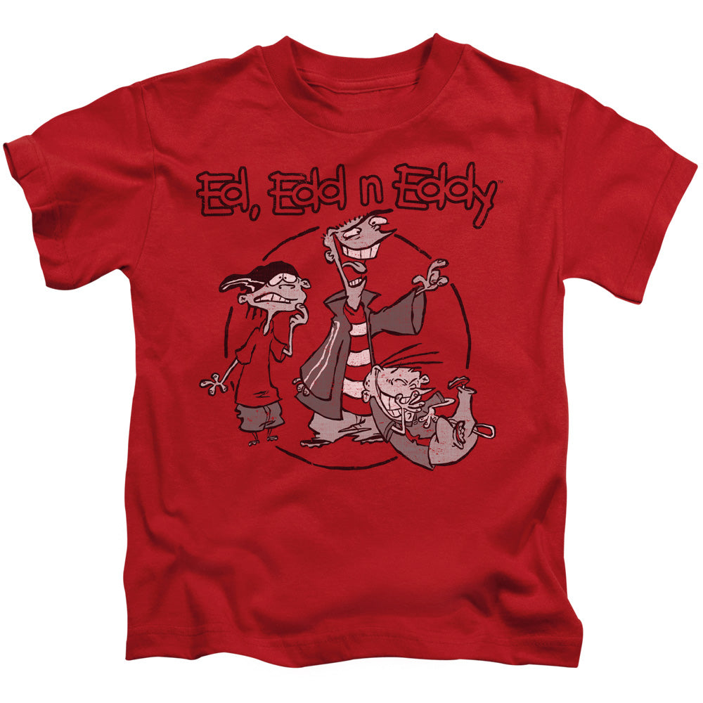 Ed Edd N Eddy Gang Juvenile Kids Youth T Shirt Red Officially Licensed