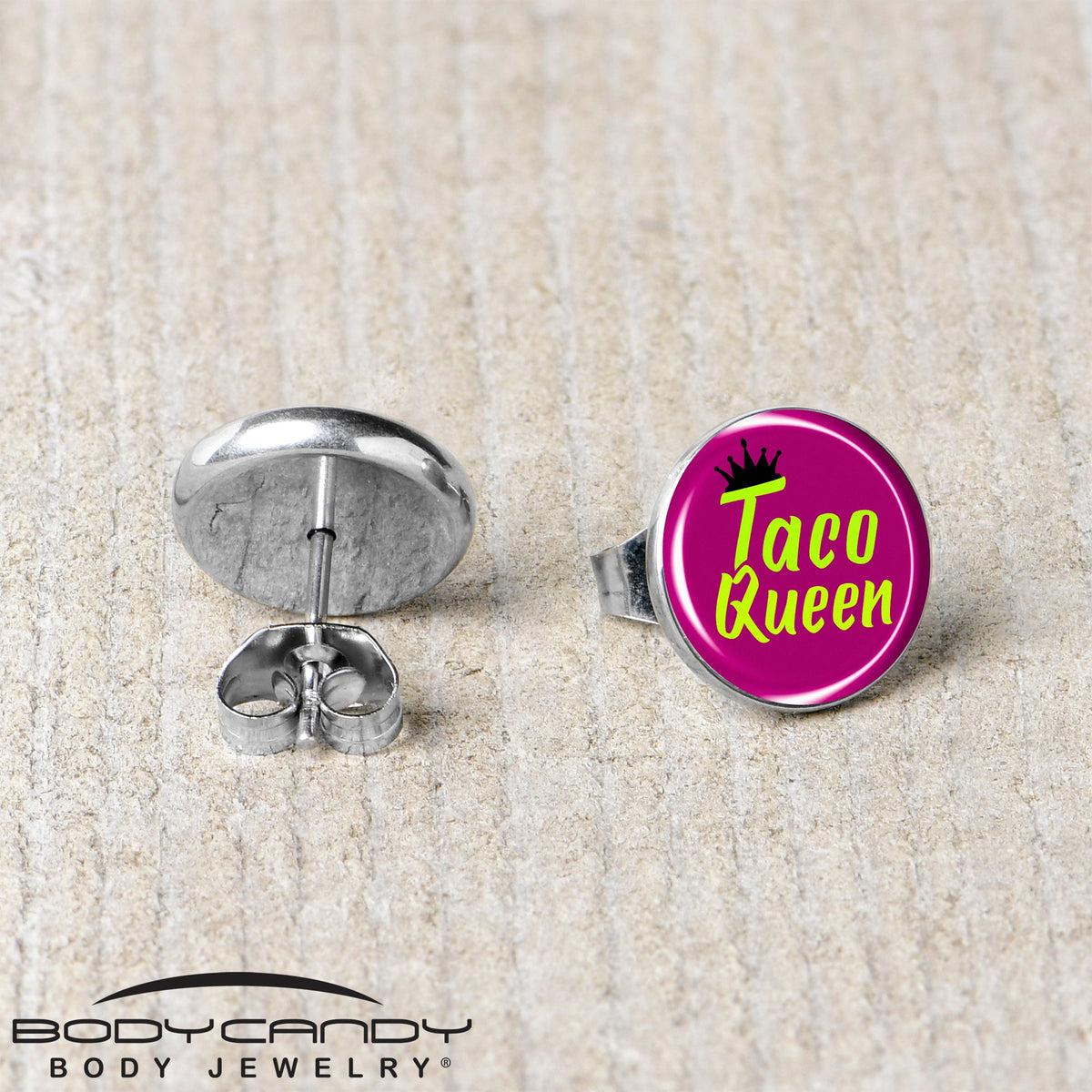 Taco Queen Stud Earrings by Onyx O