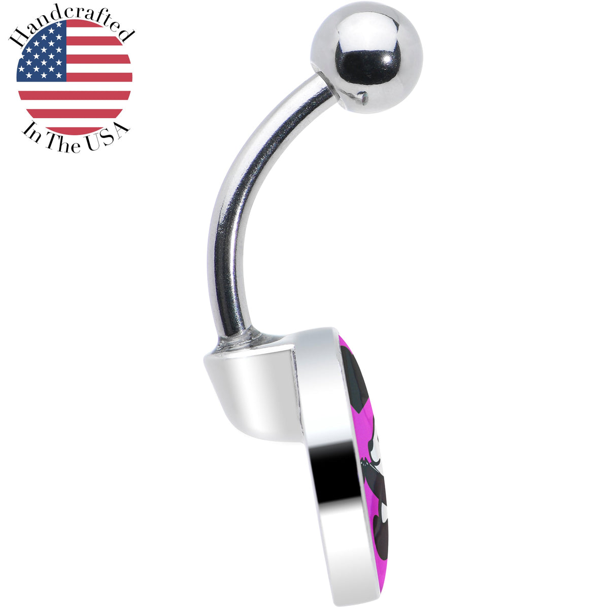 Panda Love Belly Ring by Onyx O