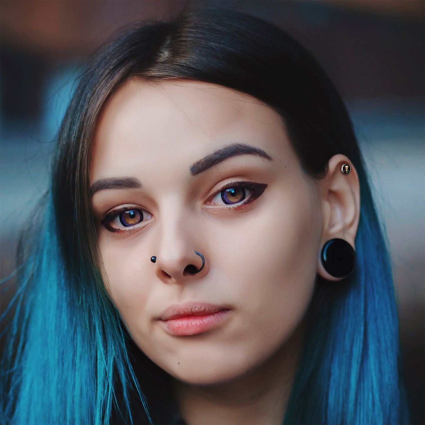 16G 1/4 Voodoo Doll Tragus Cartilage Earring by Onyx O