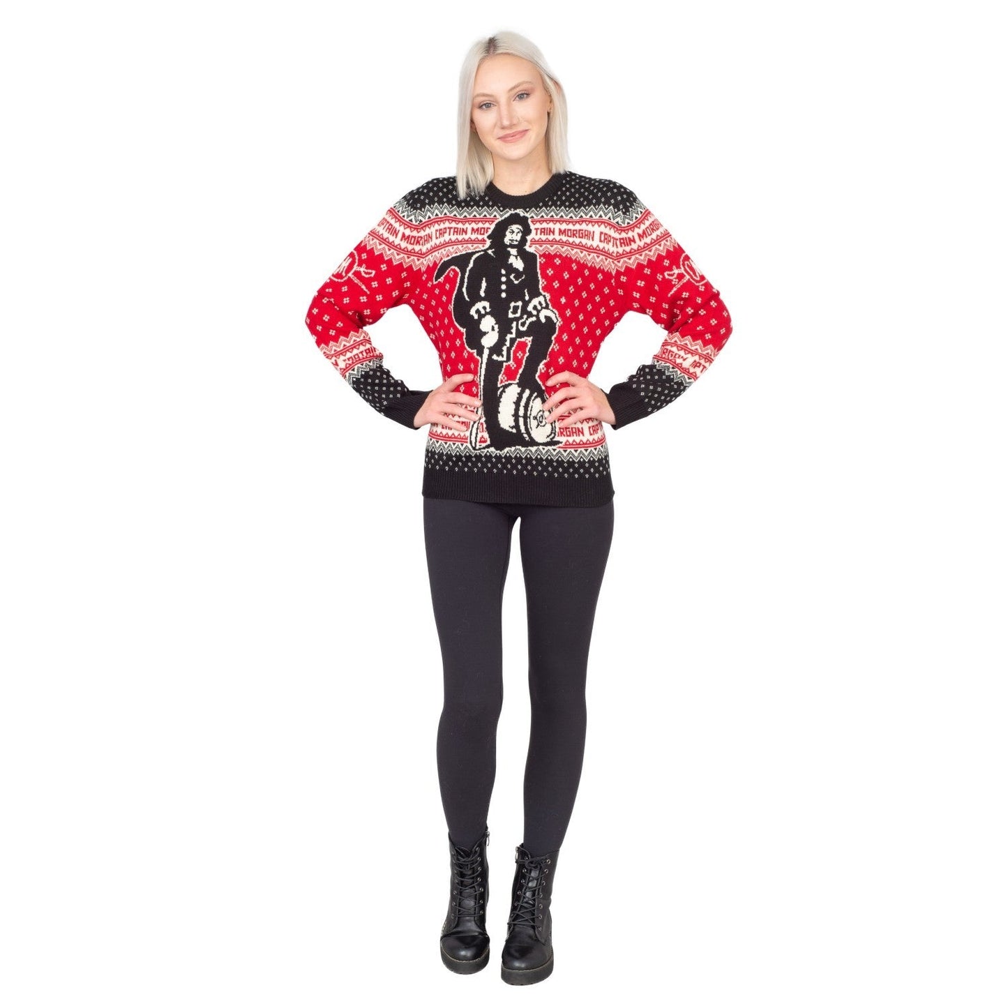 Captain Morgan The Standing Captain Ugly Christmas Sweater