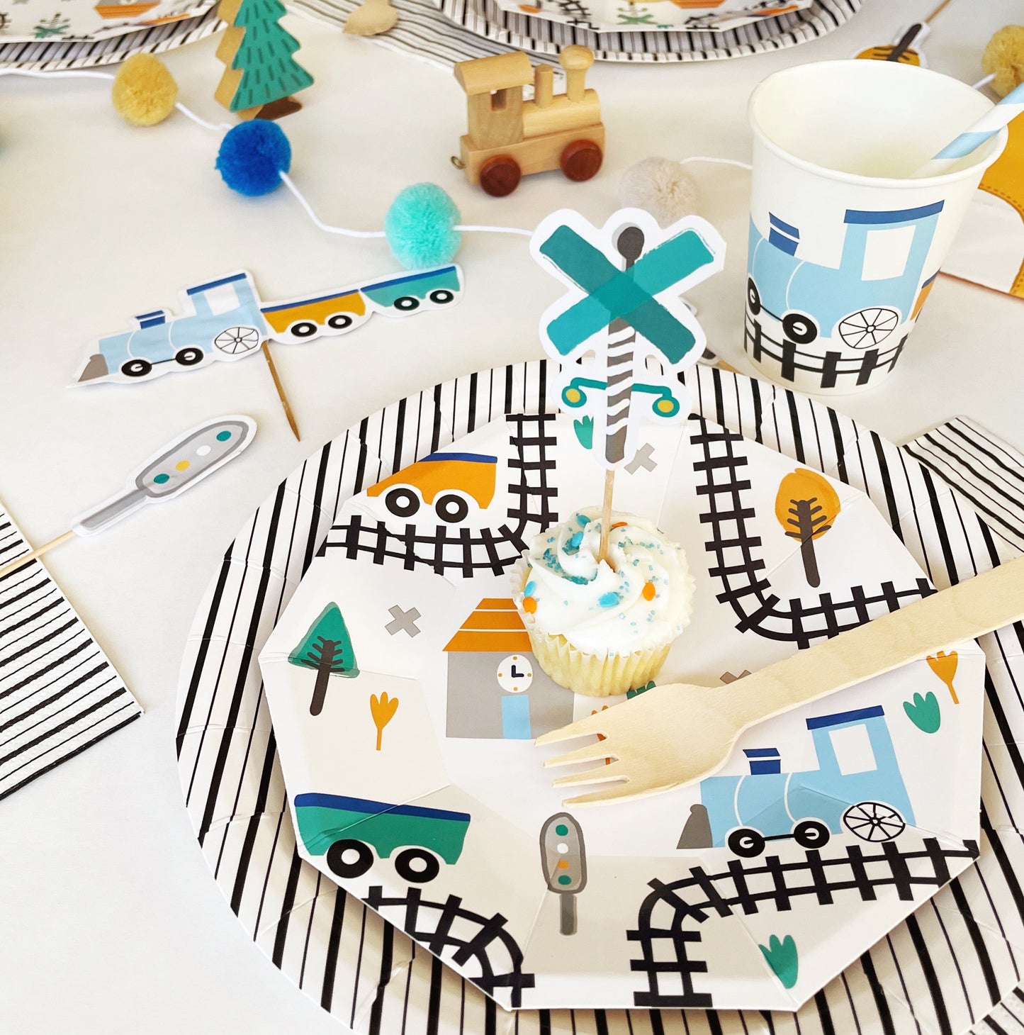 Steam Train Toppers (Set of 12)