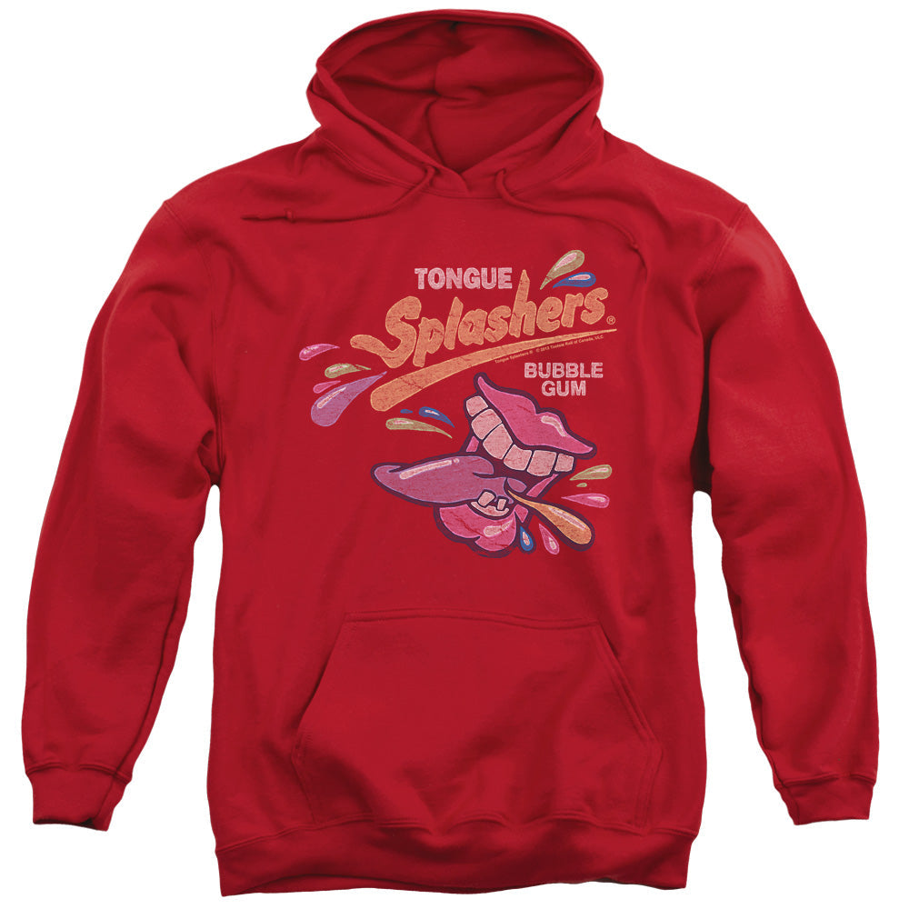 Dubble Bubble Distress Logo Mens Hoodie Red Officially Licensed